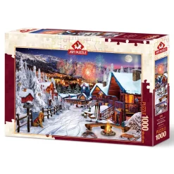 Puzzle 1000 pièces : Aire de jeux d'hiver - Art Puzzle