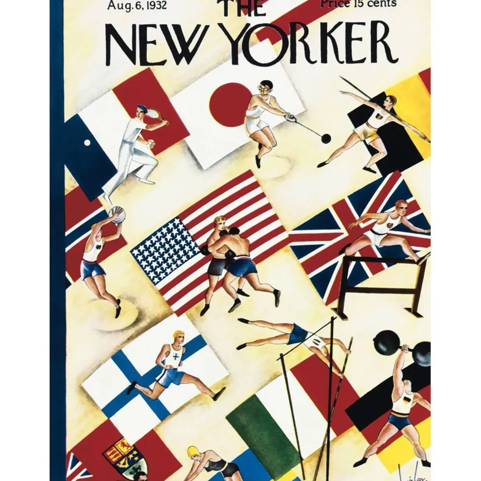 Puzzle 500 pièces : Alajalov - Jeux olympiques d'été - New York Puzzle Company