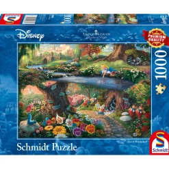 Puzzle 1000 pièces : Alice au pays des merveilles, Disney, Thomas Kinkade - Schmidt