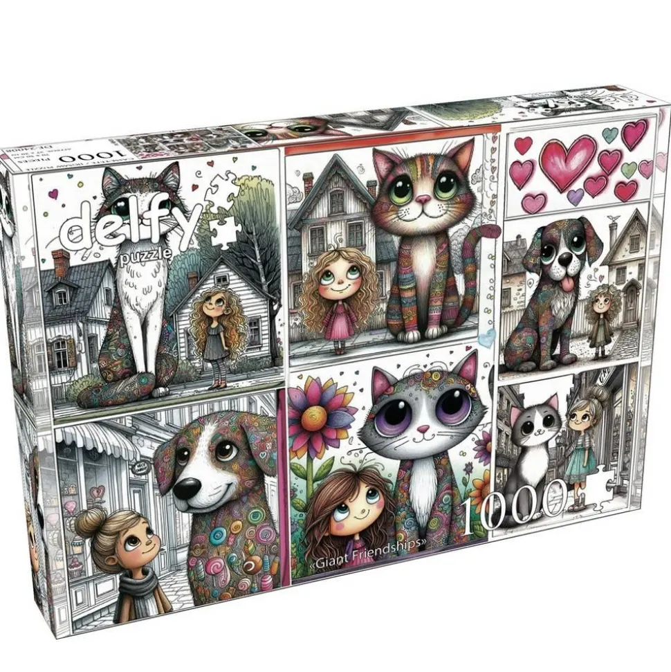 Puzzle 1000 pièces : AMITIÉS GÉANTES - JaCaRou