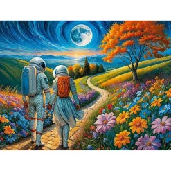 Puzzle 1000 pièces : Amour Cosmique - CherryPazzi