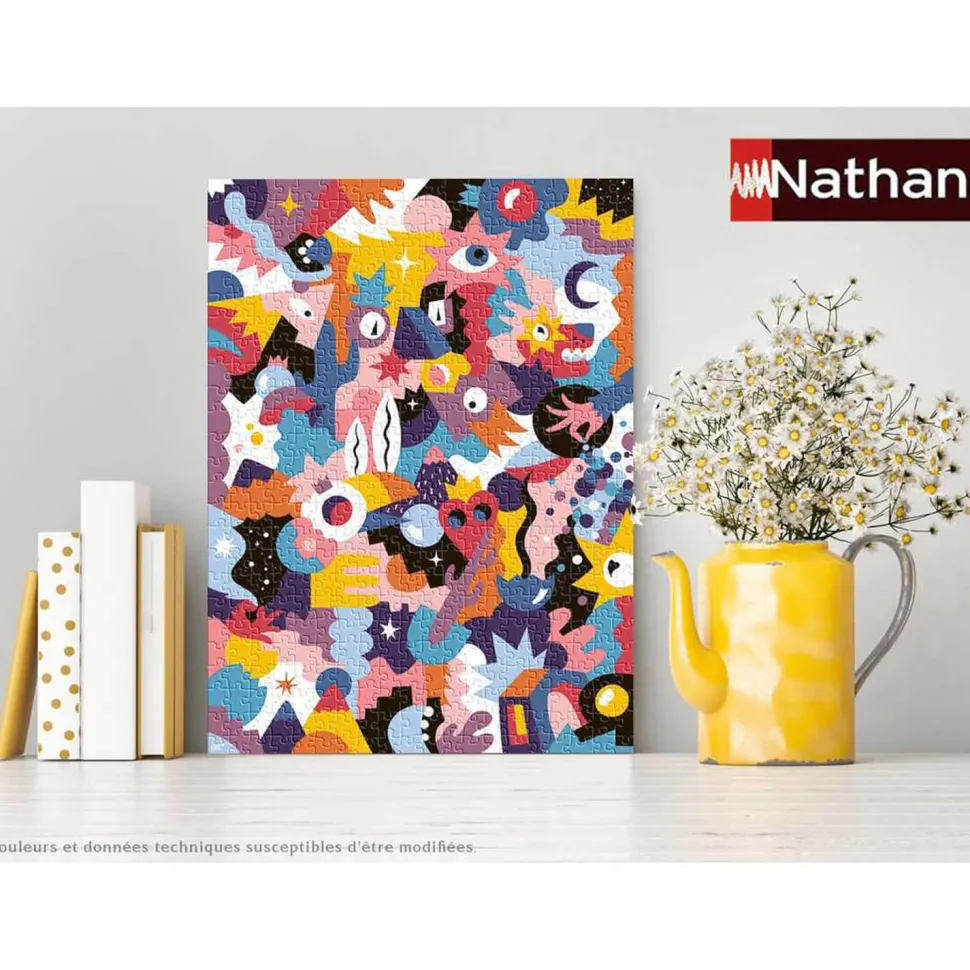 Puzzle 500 pièces : Amour tropicosmique II, Guillaume & Laurie (Collection Carte blanche) - Nathan