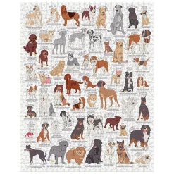 Puzzle 1000 pièces : Amoureux des chiens - Galison