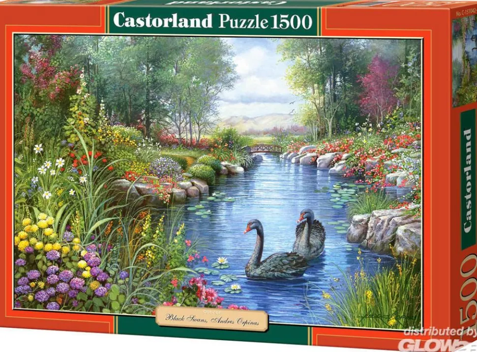 Puzzle 1500 pièces - Andres Orpinas : Les cygnes noirs - Castorland