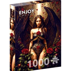Puzzle 1000 Pièces : Ange Noir - EnjoyPuzzle