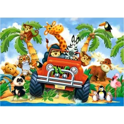 Puzzle 40 pièces : Animaux en safari - Castorland