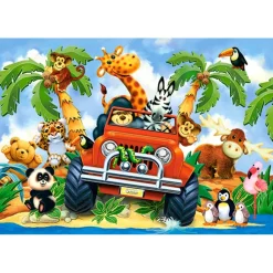 Puzzle 60 pièces : Animaux en safari - Castorland