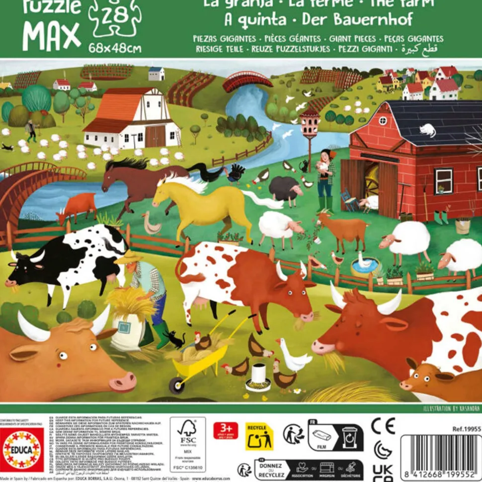 Puzzle 28 pièces : Animaux sous la mer - Educa