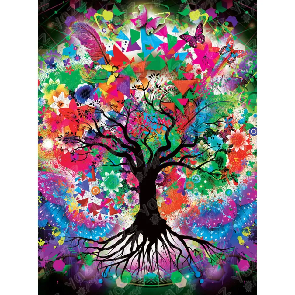 Puzzle 1000 pièces : Arbre coloré - Yazz puzzle