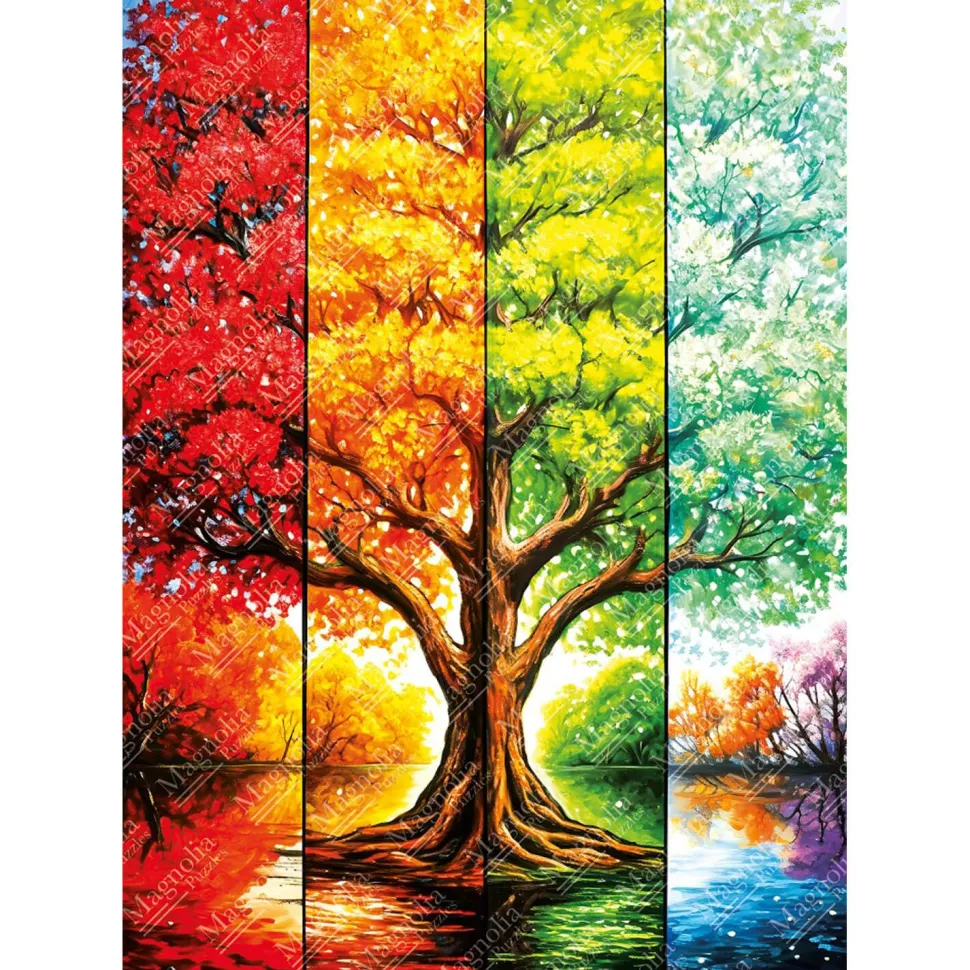 Puzzle 1000 pièces : Arbre en automne - Édition Spéciale Elif Hurdogan - Magnolia