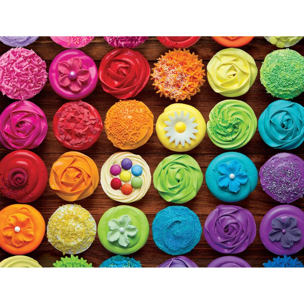 Puzzle 1000 pièces : Arc-en-ciel de petits gâteaux - Eurographics