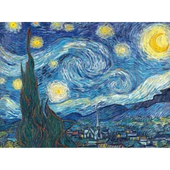 Puzzle 1000 pièces : Art Collection - La nuit étoilée, Van Gogh - Trefl