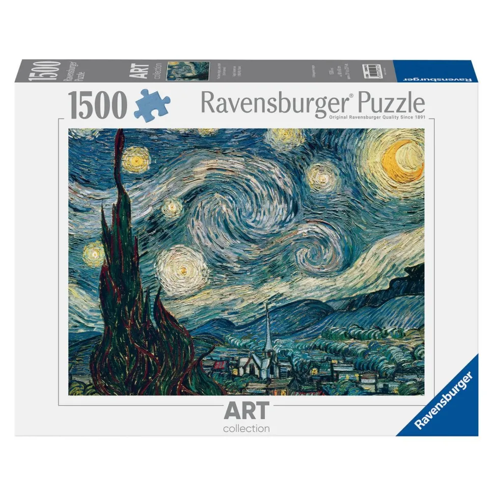 Puzzle 1500 pièces : Art collection Van Gogh - La nuit étoilée - Ravensburger