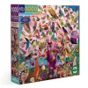 Puzzle 1000 pièces : Assemblée de hiboux - Eeboo