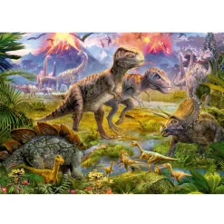 Puzzle 500 pièces : Au temps des dinosaures - Educa