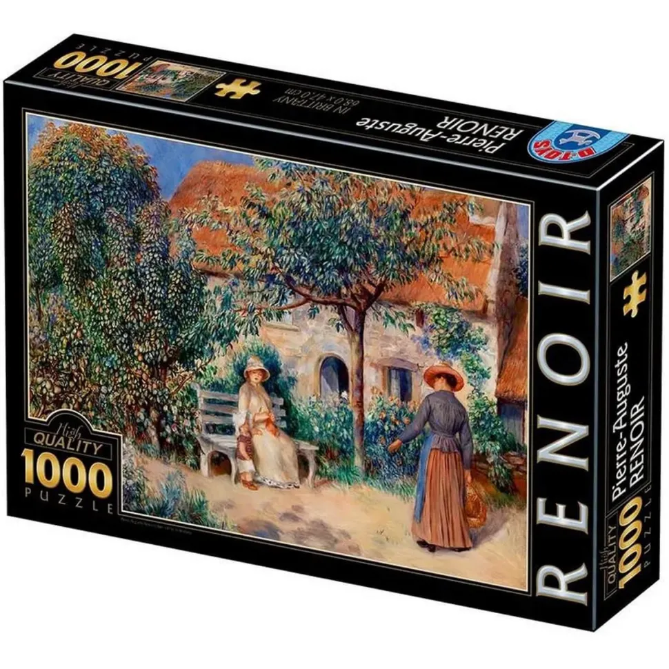 Puzzle 1000 pièces : Auguste Renoir - In Brittany - DToys