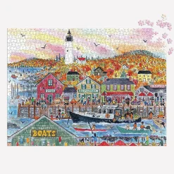 Puzzle 1000 pièces : Automne au bord de la mer, Michael Storrings - Galison