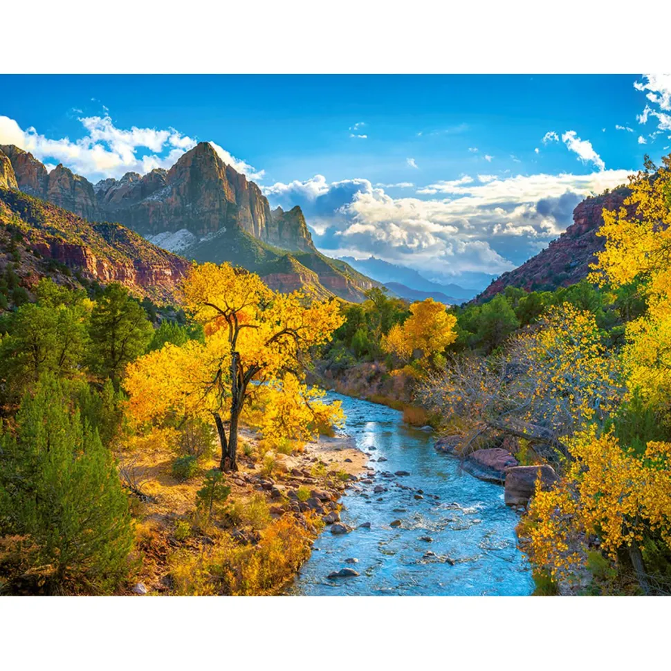 Puzzle 3000 pièces : Automne dans le parc national de Zion, USA - Castorland