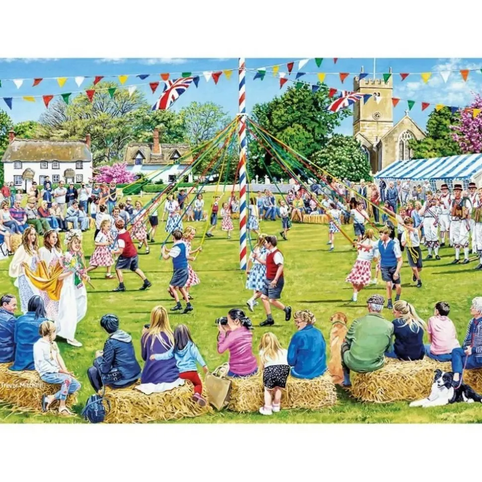 Puzzle 1000 pièces : Autour du mât de mai - Gibsons