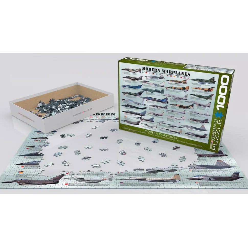 Puzzle 1000 pièces : Avions de guerre modernes - Eurographics