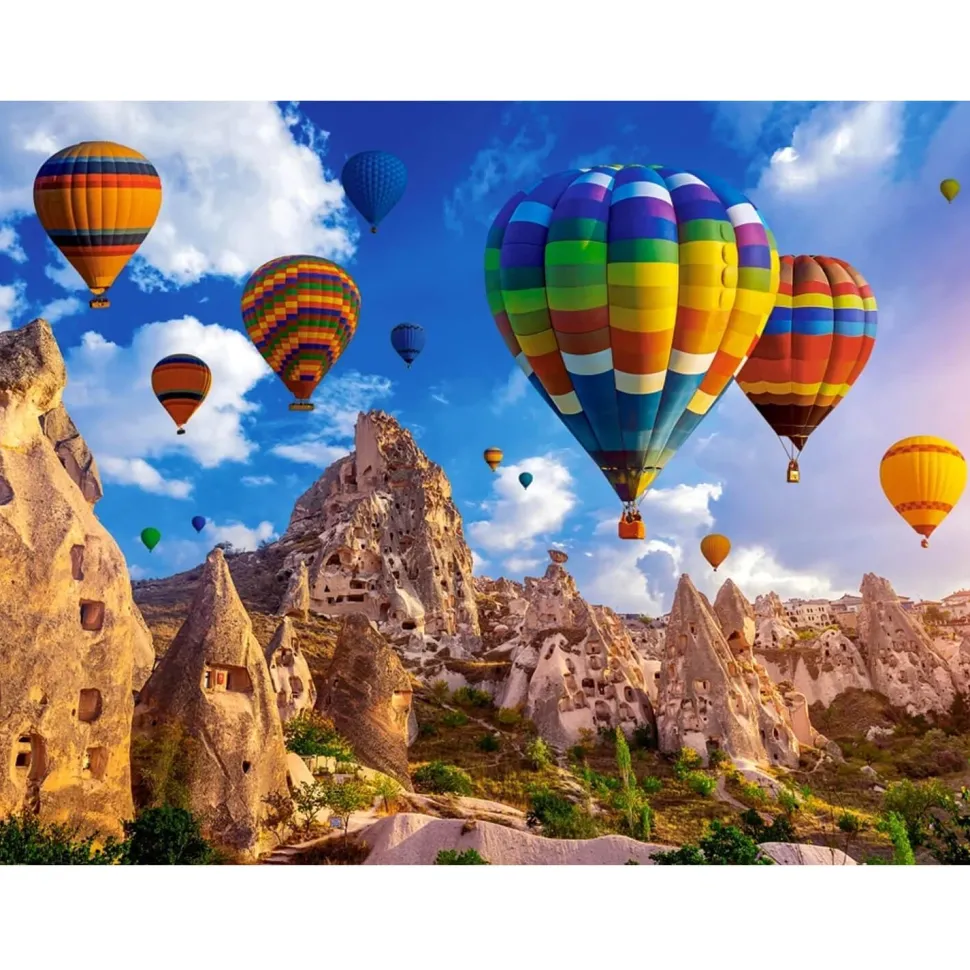 Puzzle 2000 pièces : Ballons colorés, Cappadoce - Castorland