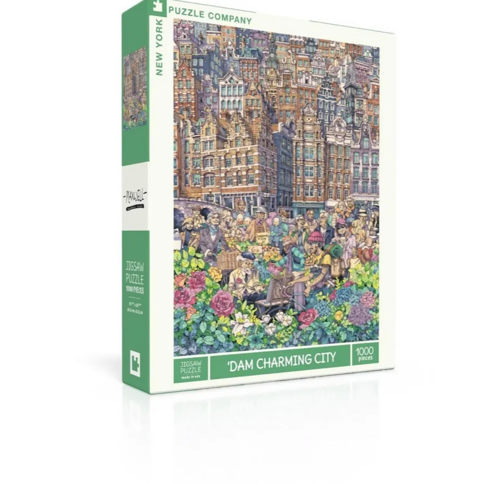 Puzzle 1000 pièces : Barrage Charmante Ville - New York Puzzle Company