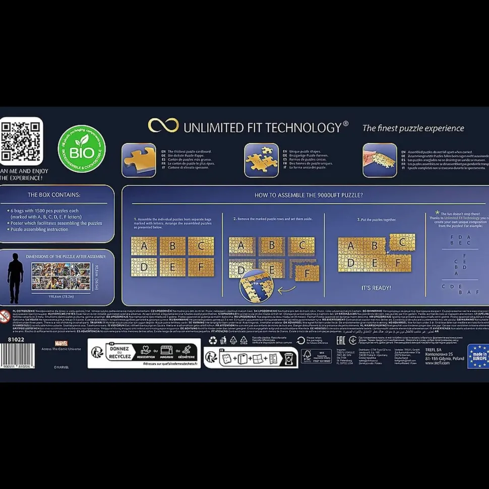 Puzzle 9000 pièces : BD Marvel Avengers - Trefl