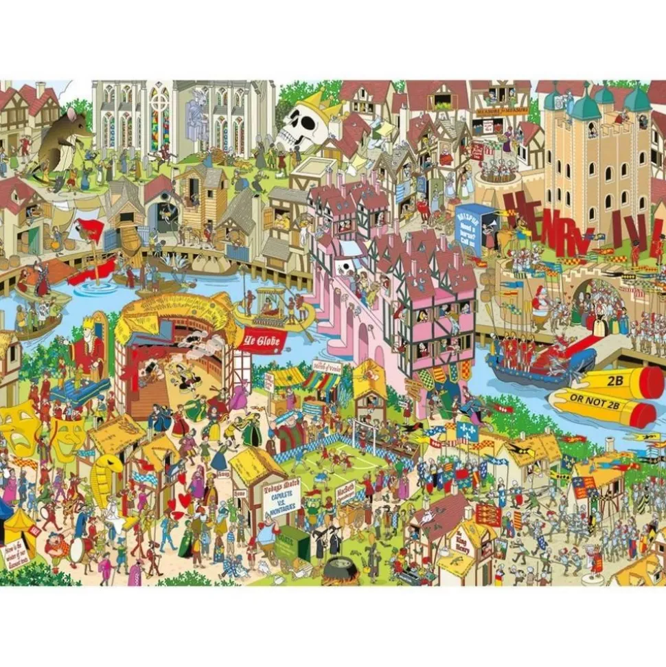 Puzzle 1000 pièces : Blagues - Shakespeare et ses bouleversements - Gibsons