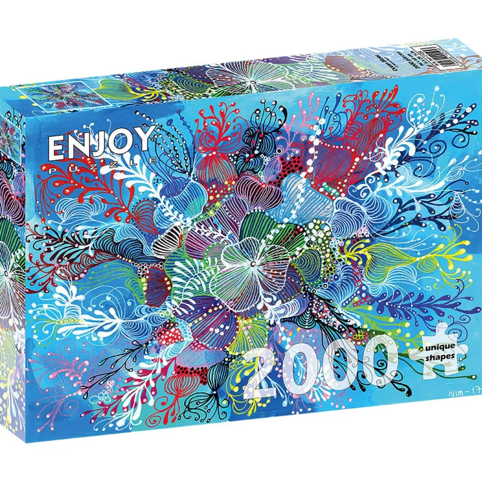 Puzzle 2000 Pièces : Bleus océaniques - EnjoyPuzzle