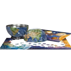 Puzzle 550 pièces : Boite en métal - Planète terre - Eurographics