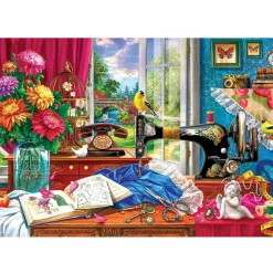 Puzzle 550 pièces : Boite en métal - Souvenirs de couture - Eurographics