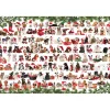 Puzzle 1000 pièces : Boîte métal : Chiens de Noël - Eurographics