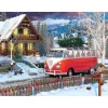 Puzzle 550 pièces : Boîte métal : Bus de Noël - Eurographics