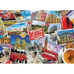 Puzzle 550 pièces : Boîte métal : Autobus de Londres - Eurographics