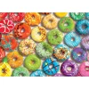 Puzzle 550 pièces : Boîte métal : Arc-en-ciel de beignets - Eurographics