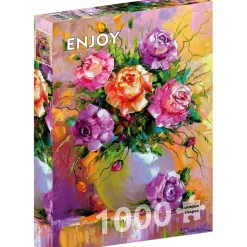 Puzzle 1000 Pièces : Bouquet de Roses - EnjoyPuzzle