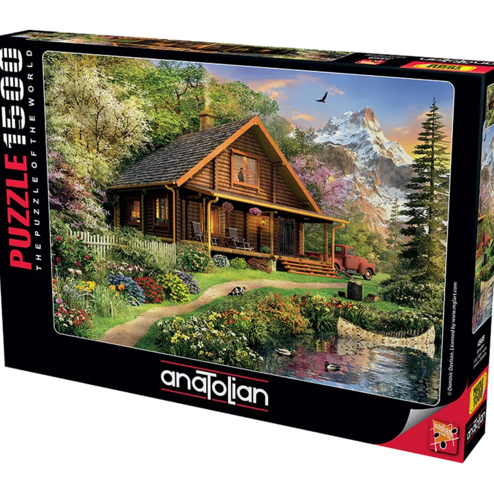 Puzzle 1500 pièces : Cabane en rondins de bois - Anatolian