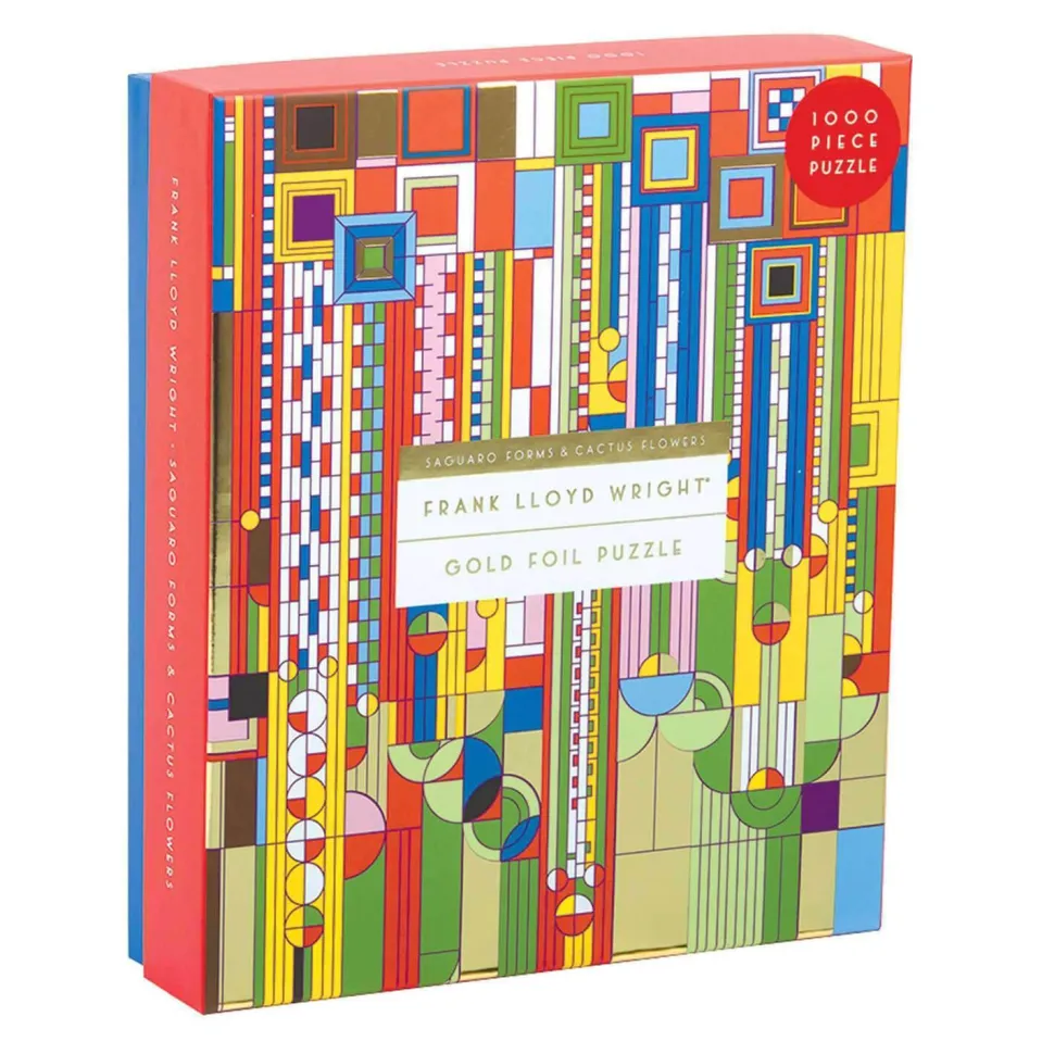 Puzzle 1000 pièces : Cactus et formes Frank Lloyd Wright Saguaro - Galison