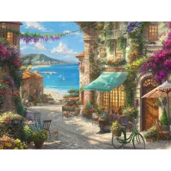 Puzzle 1000 pièces : Café sur la Riviera italienne - Schmidt