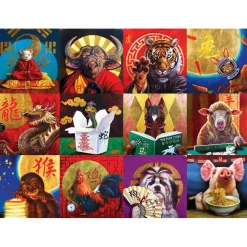 Puzzle 1000 pièces : Calendrier chinois - Eurographics