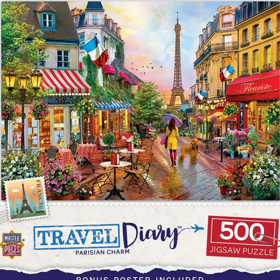 Puzzle 550 pièces : Carnet de voyage - Charme parisien - Master Pieces