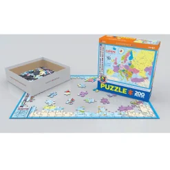 Puzzle 200 pièces : Carte de l'Europe - Eurographics