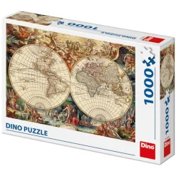 Puzzle 1000 pièces : Carte Historique - Dino