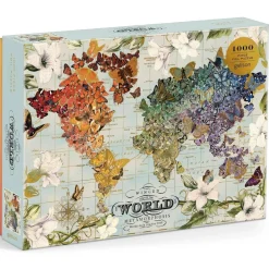 Puzzle 1000 pièces : Carte métamorphosée - Galison