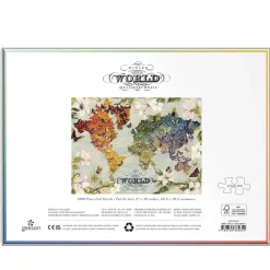 Puzzle 1000 pièces : Carte métamorphosée - Galison