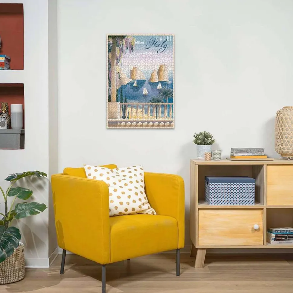 Puzzle 1000 pièces - Carte postale de Capri - Ravensburger