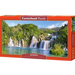 Puzzle 4000 pièces : Cascades du Parc National de Krka en Croatie - Castorland