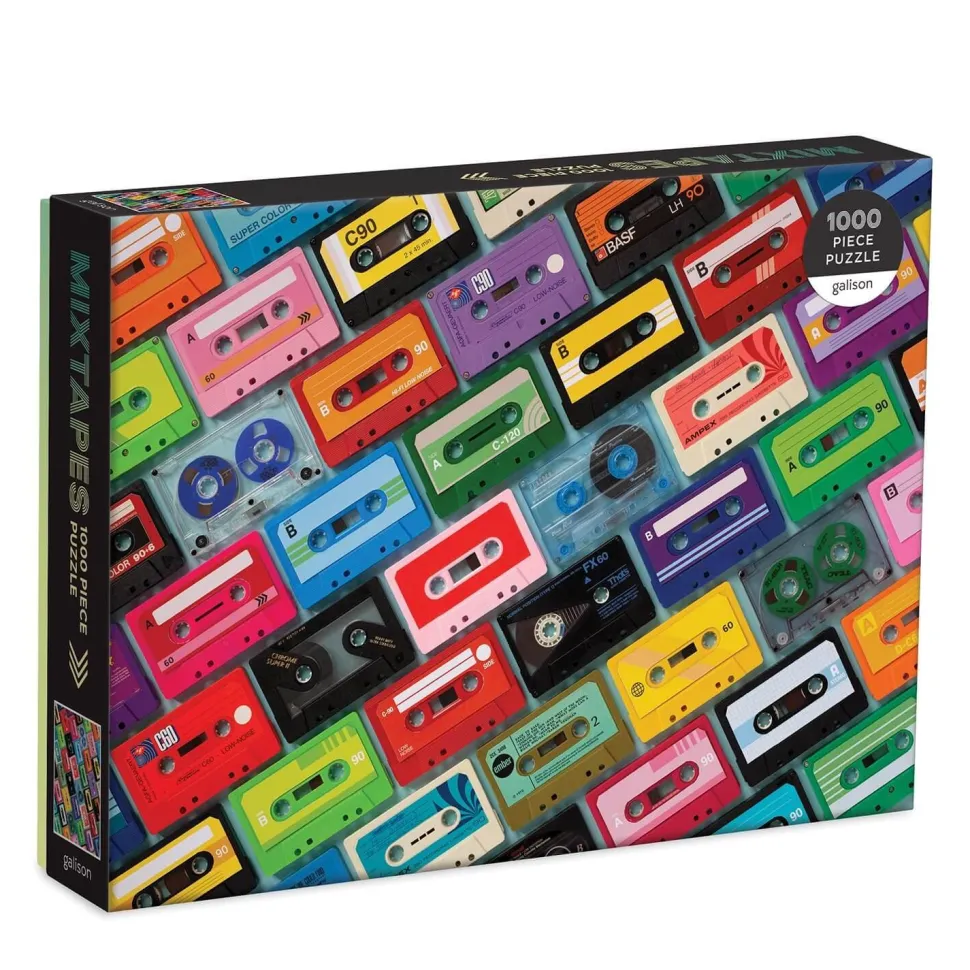 Puzzle 1000 pièces : Cassettes - Galison