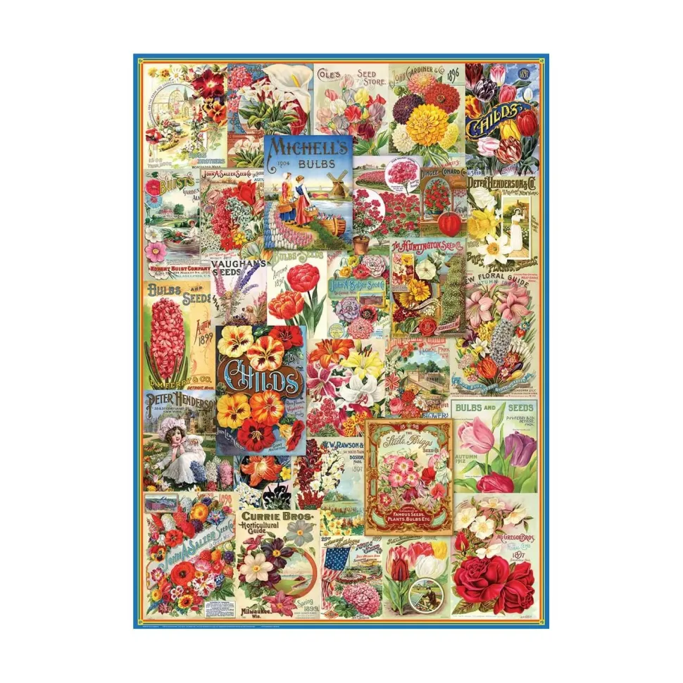 Puzzle 1000 pièces : Catalogue de graines de fleurs - Eurographics