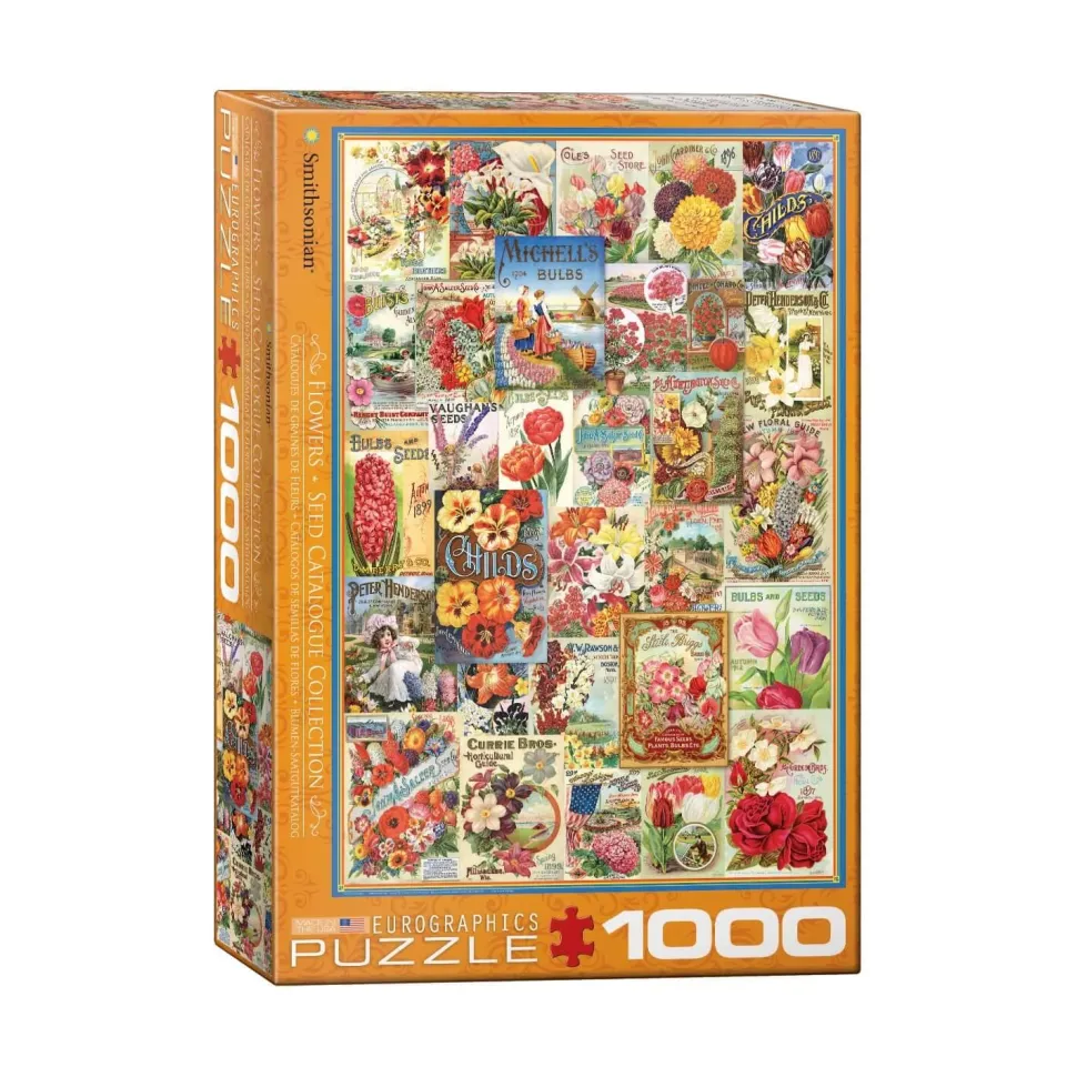 Puzzle 1000 pièces : Catalogue de graines de fleurs - Eurographics